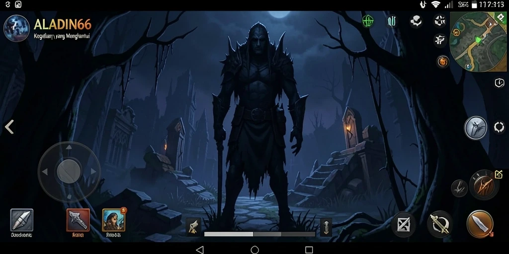 Tampilan gameplay yang menegangkan di ALADIN66.