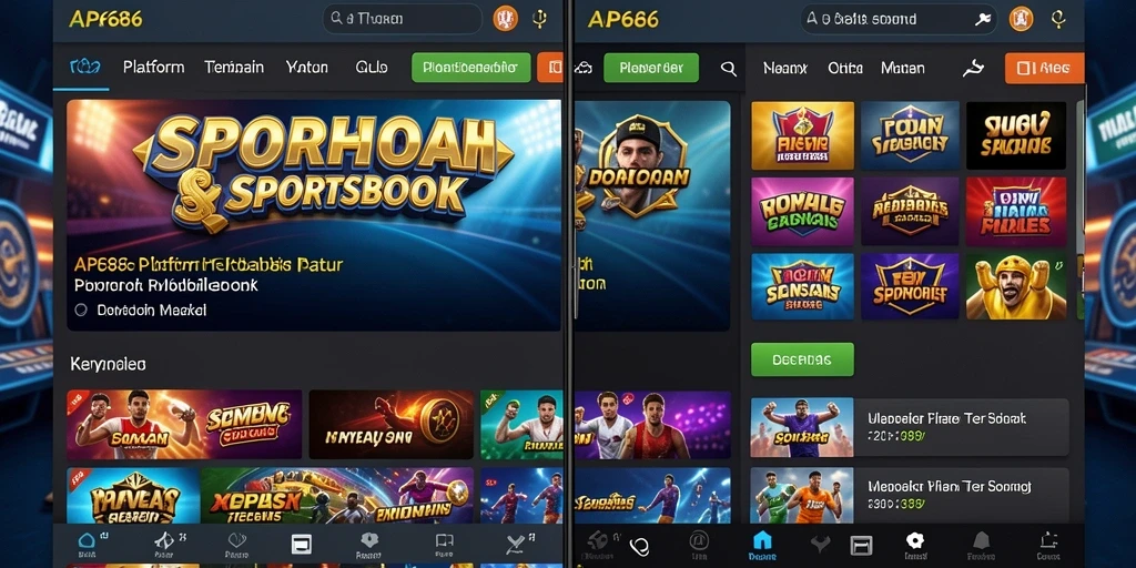 Tampilan menarik dari aplikasi sportsbook AP686 saat memasang taruhan.