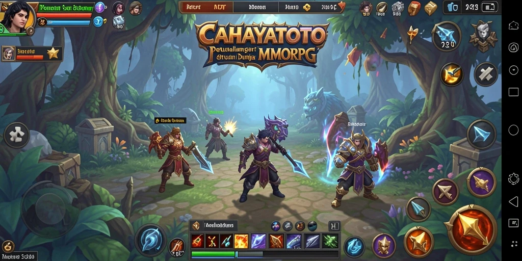 Gambaran gameplay epic dari CAHAYATOTO dengan pertarungan seru di dunia MMORPG.