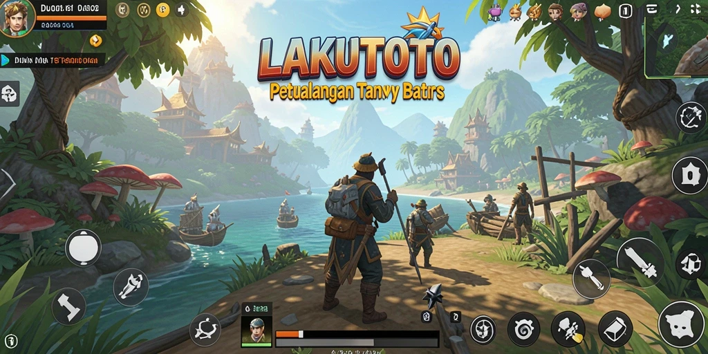 Tampilan gameplay <strong>LAKUTOTO</strong> yang menggambarkan eksplorasi dunia terbuka yang luas.