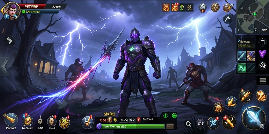 Screenshot permainan PETIRRP menampilkan pertempuran strategis yang intens.