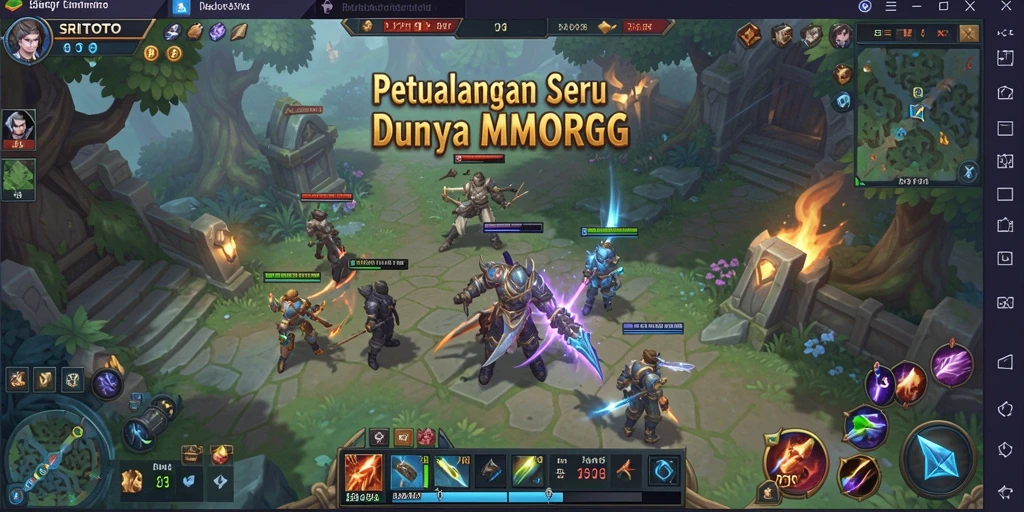 Tampilan gameplay seru dalam dunia MMORPG SRITOTO.