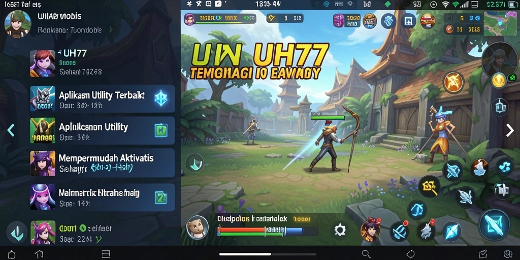 Tangkapan layar UH77 yang menunjukkan fitur pengingat dan manajemen tugas.