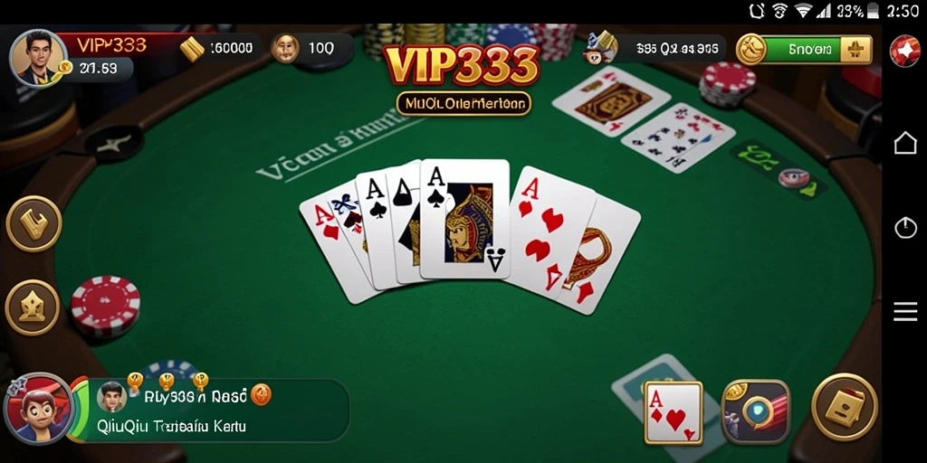 Tampilan gameplay QiuQiu yang menarik di VIP333.
